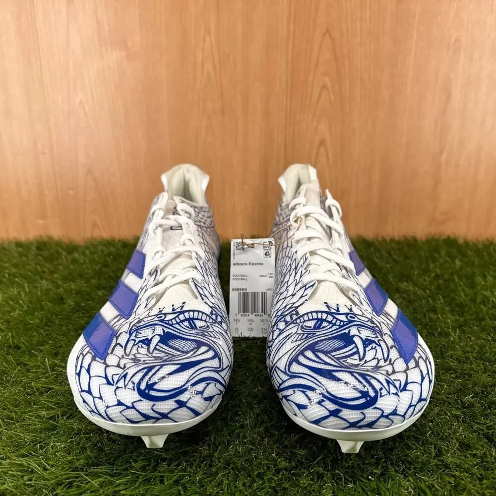 adidas Adizero Electric.2 Royal Blue White Football Cleats Men's Size 15